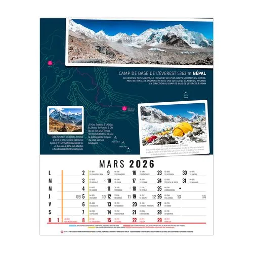 HUBERT 2026 - 12 FEUILLETS - BLOC SEUL SANS MARQUAGE