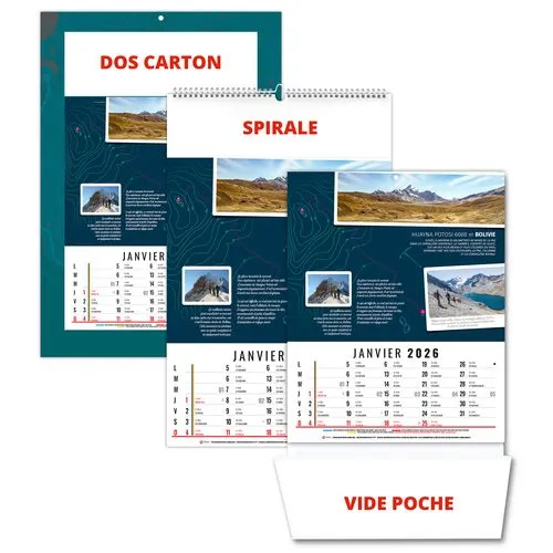 HUBERT 2026 - 12 FEUILLETS - BLOC SEUL SANS MARQUAGE