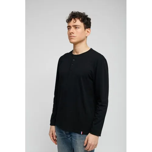 Henley Manche Longue Homme en Coton Bio Personnalisable