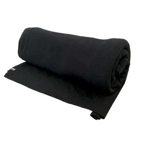 Plaid français RENNES avec ourlet - Bleu Marine