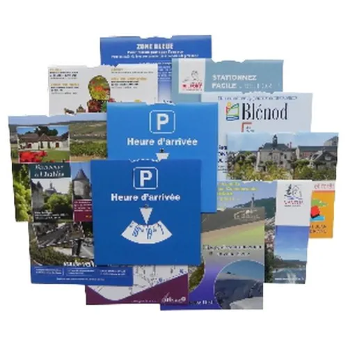 Disques de stationnement double fonction double pochette 2 disques tournant