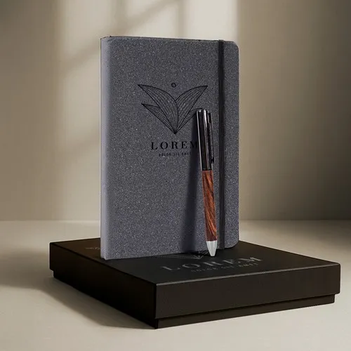Coffret Cadeau d'Écriture Premium - Carnet A5 et Stylo Personnalisable
