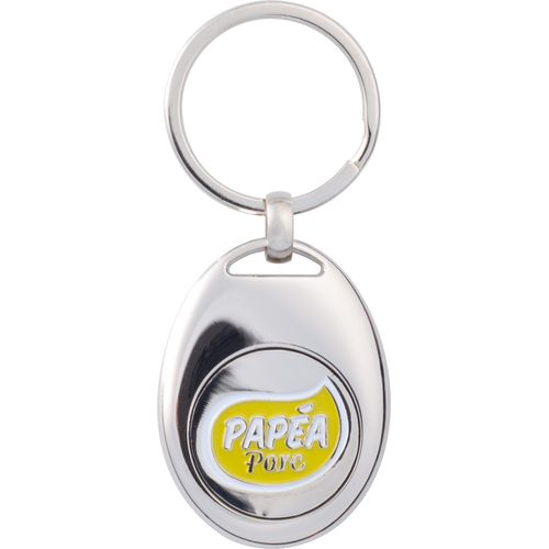 Porte-clés jeton de caddie aimanté personnalisable en zamac