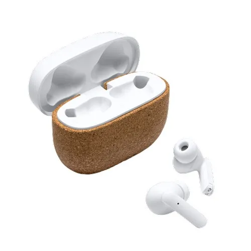 Écouteurs Sans Fil Écologiques en Fibre de Blé et Bambou
