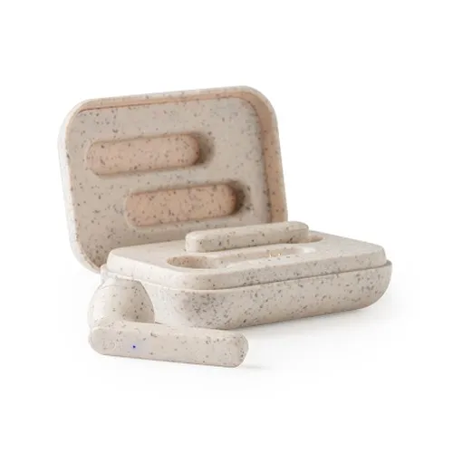 Écouteurs Sans Fil Écologiques en Fibre de Blé et Bambou