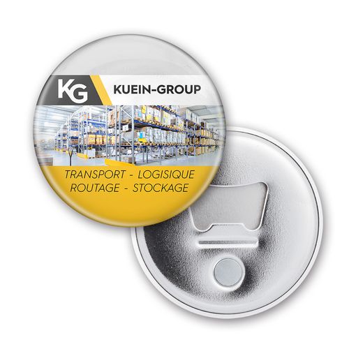 Badge Décapsuleur Aimanté Personnalisable - Diamètre 58mm