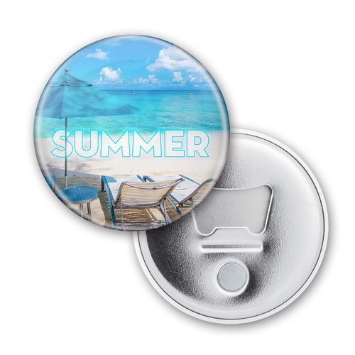 Badge Décapsuleur Aimanté Personnalisable - Diamètre 58mm