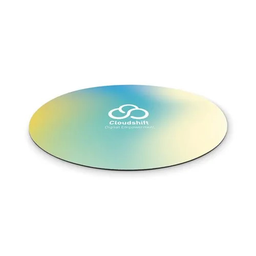 Tapis de souris rond personnalisable par sublimation - Ø 21 cm