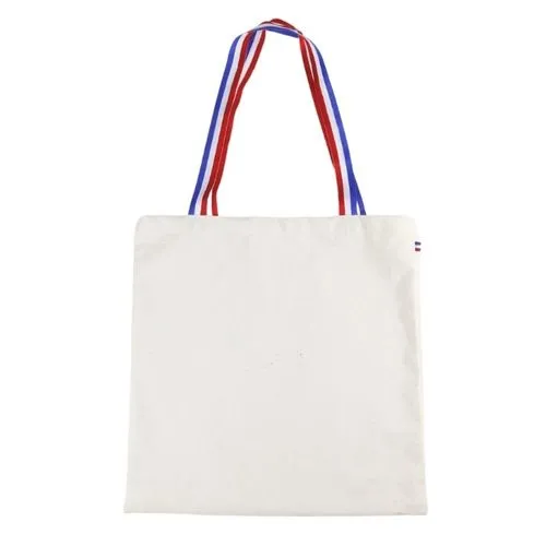 Sac coton ALFRED tricolor - France - Ecru