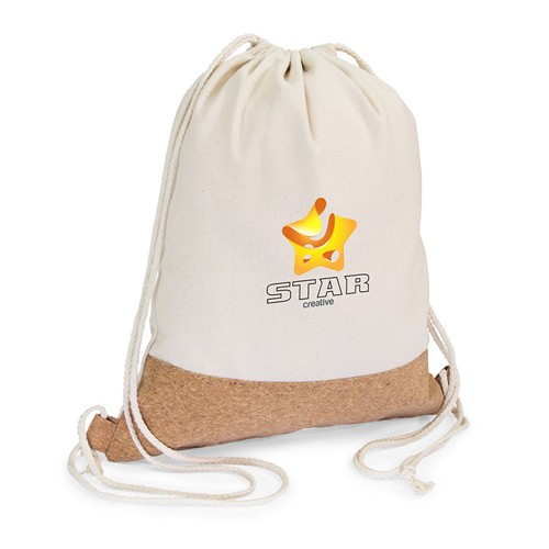 Sac à cordon sport avec poche filet - Polyester 300D personnalisable