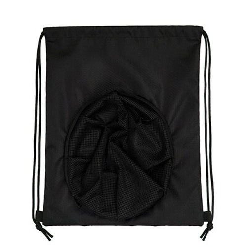 Sac à cordon sport avec poche filet - Polyester 300D personnalisable