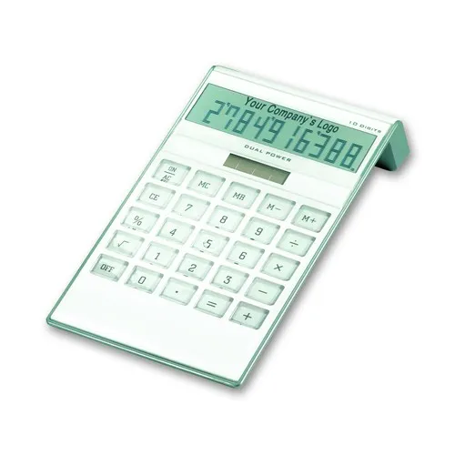 Calculatrice solaire personnalisable à grandes touches - Écran 10 chiffres