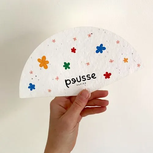 Éventail à Planter Personnalisé 270g - Fabrication Française