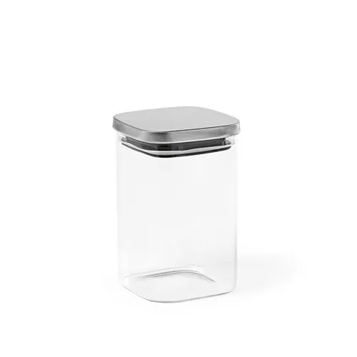 Bocal Delacroix 1200 verre borosilicaté 1270 ml, couvercle rInox