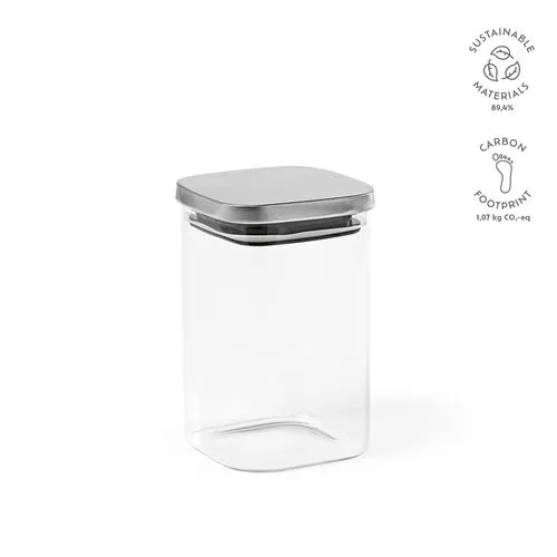 Bocal Delacroix 1200 verre borosilicaté 1270 ml, couvercle rInox