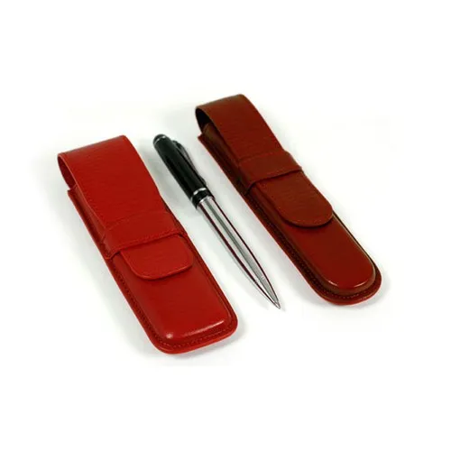 Plumier Stylo en Cuir Végétal Personnalisable - 15x5cm