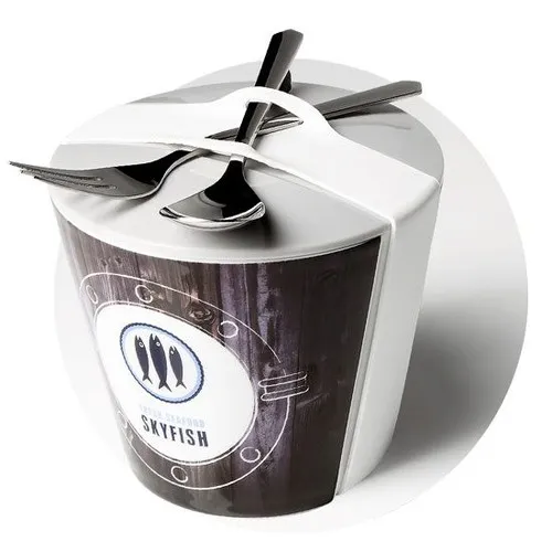 Lunch Box Snack2Go 600ml Personnalisable - Couverts Inclus