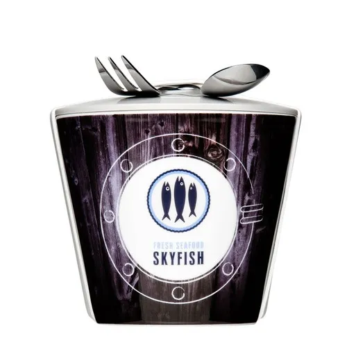 Lunch Box Snack2Go 600ml Personnalisable - Couverts Inclus