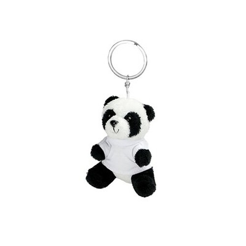 Porte-clés Panda en Peluche avec T-shirt Personnalisable