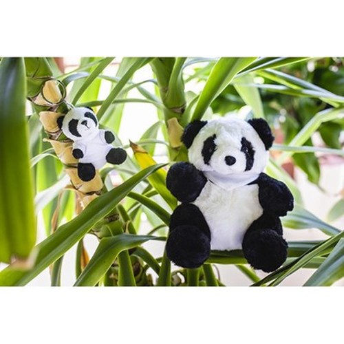 Porte-clés Panda en Peluche avec T-shirt Personnalisable