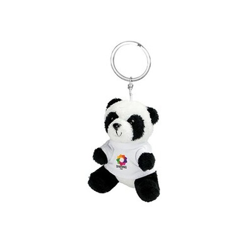Porte-clés Panda en Peluche avec T-shirt Personnalisable