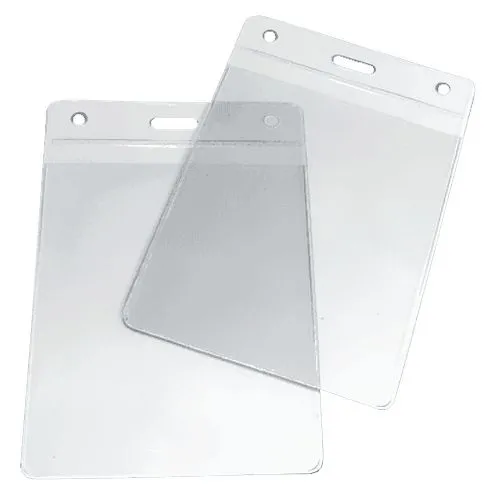 Porte-badge personnalisable en vinyle pour salons et événements