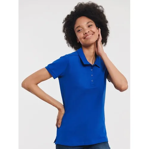 Polo moulant en tissu stretch