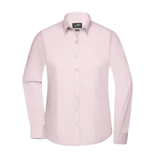 Chemise femme à manches longues en popeline