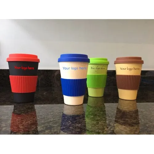 Gobelet Réutilisable Bambou 540ml Personnalisable - Eco-responsable