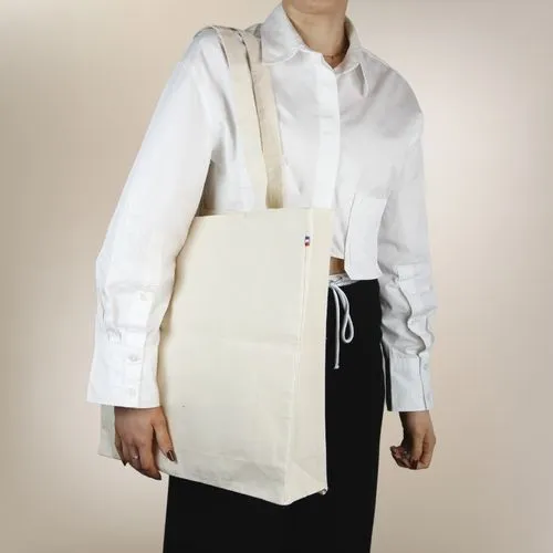 Cabas coton GASPARD 250 BIO - Bleu Marine