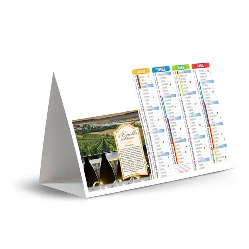 CHEVALET DE COMPTOIR - CEP DE VIGNE 2026 - QUADRI