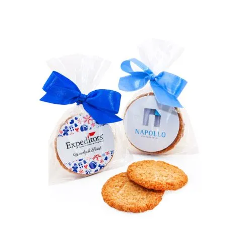 Biscuits d'avoine dans des sacs avec arc