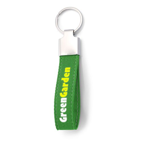 Porte-clés Zamac Personnalisable avec Strap Polyester Coloré
