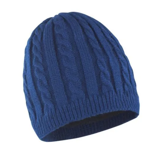 Bonnet Tricoté Doublé Polaire Personnalisable - Hiver Premium