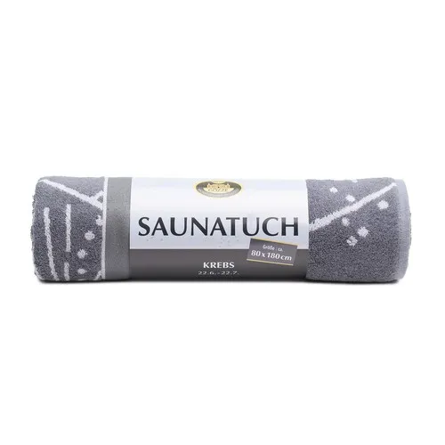 Serviette de Sauna Anthracite Personnalisable - Sérigraphie Premium