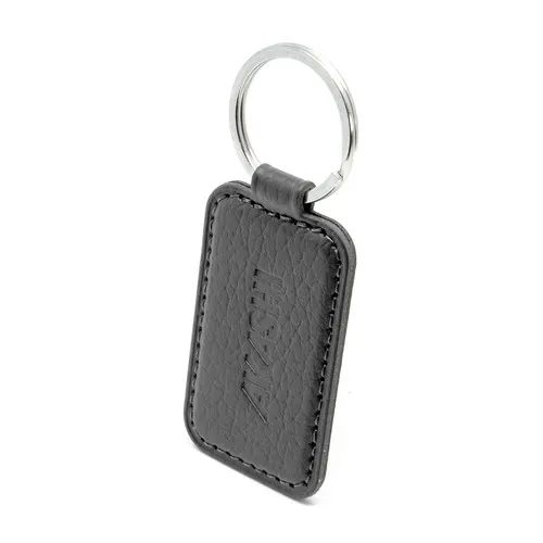 PORTE-CLE VIS CUIR RECYCLÉ MARRON - MADE IN EUROPE