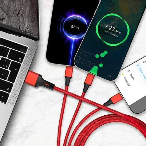 Câble de charge 5 en 1 CM-5089 Bleu