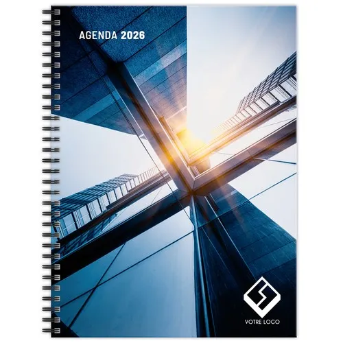 AGENDA DE BUREAU FLEXI BLEU