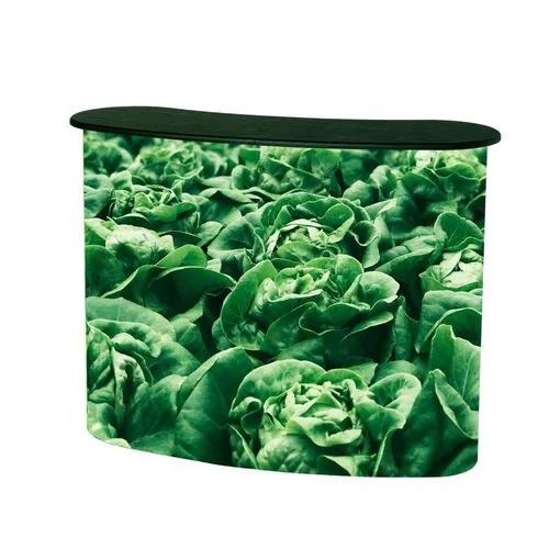 Comptoir Magnétique Portable avec Plateau Noir - Stand Événementiel