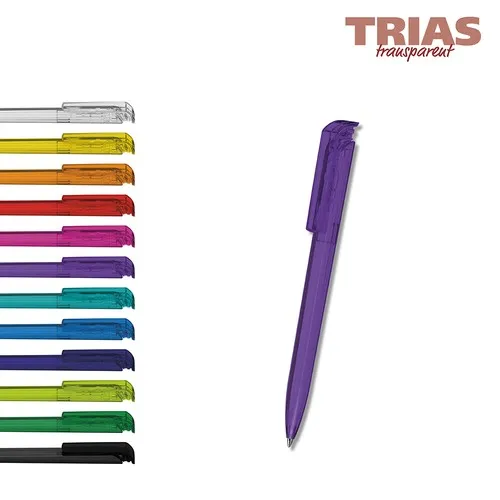Stylo Bille Rétractable Transparent Trias - Personnalisable