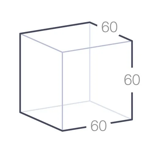 Cube en Verre Optique Personnalisé - Presse-papier Prestige