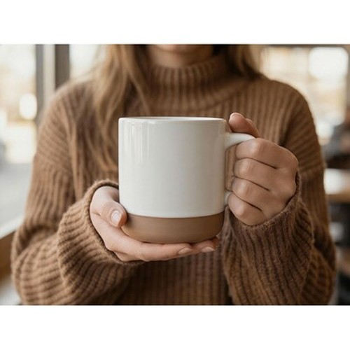 Mug Céramique Personnalisable 340 ml - Blanc Classique