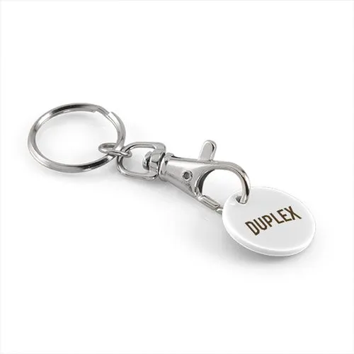 PORTE-CLÉS AVEC JETON PLASTIQUE
