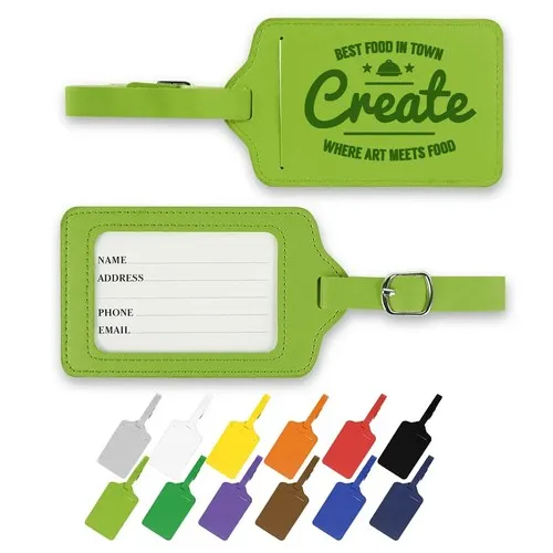 Étiquette de Bagage en Cuir PU Personnalisable - Dès 100 ex.