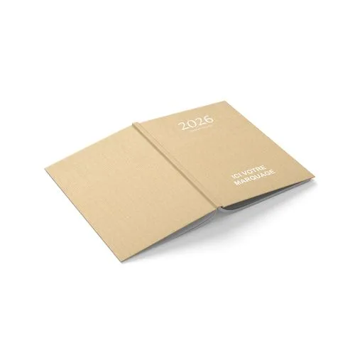 AGENDA EMBOITE KRAFT 2026 - MINI 90 x 165 mm - SANS MARQUAGE