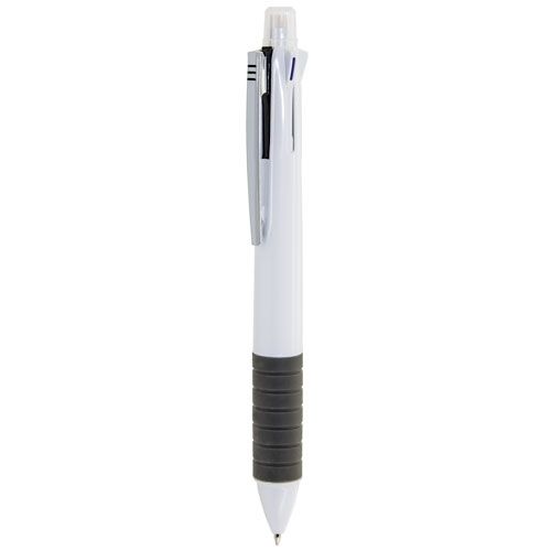 Stylo 4 Couleurs + Porte-Mine Personnalisable - Blanc