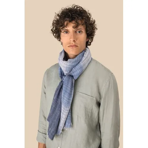 Chèche rayé personnalisable en coton - Accessoire textile premium