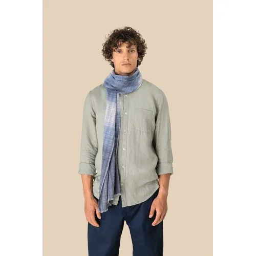 Chèche rayé personnalisable en coton - Accessoire textile premium