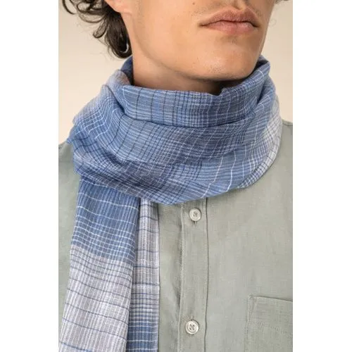 Chèche rayé personnalisable en coton - Accessoire textile premium