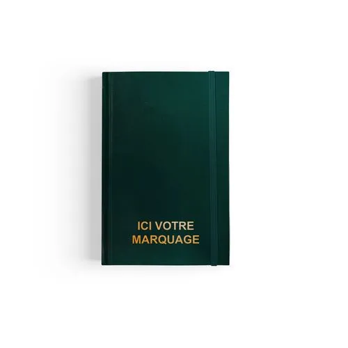 CARNET DE CHANTIER 2026 - 90 x 140 mm - COUVERTURE BLEUE SANS MARQUAGE - 192 PAGES QUADRILLEES - ELASTIQUE DE FERMETURE
